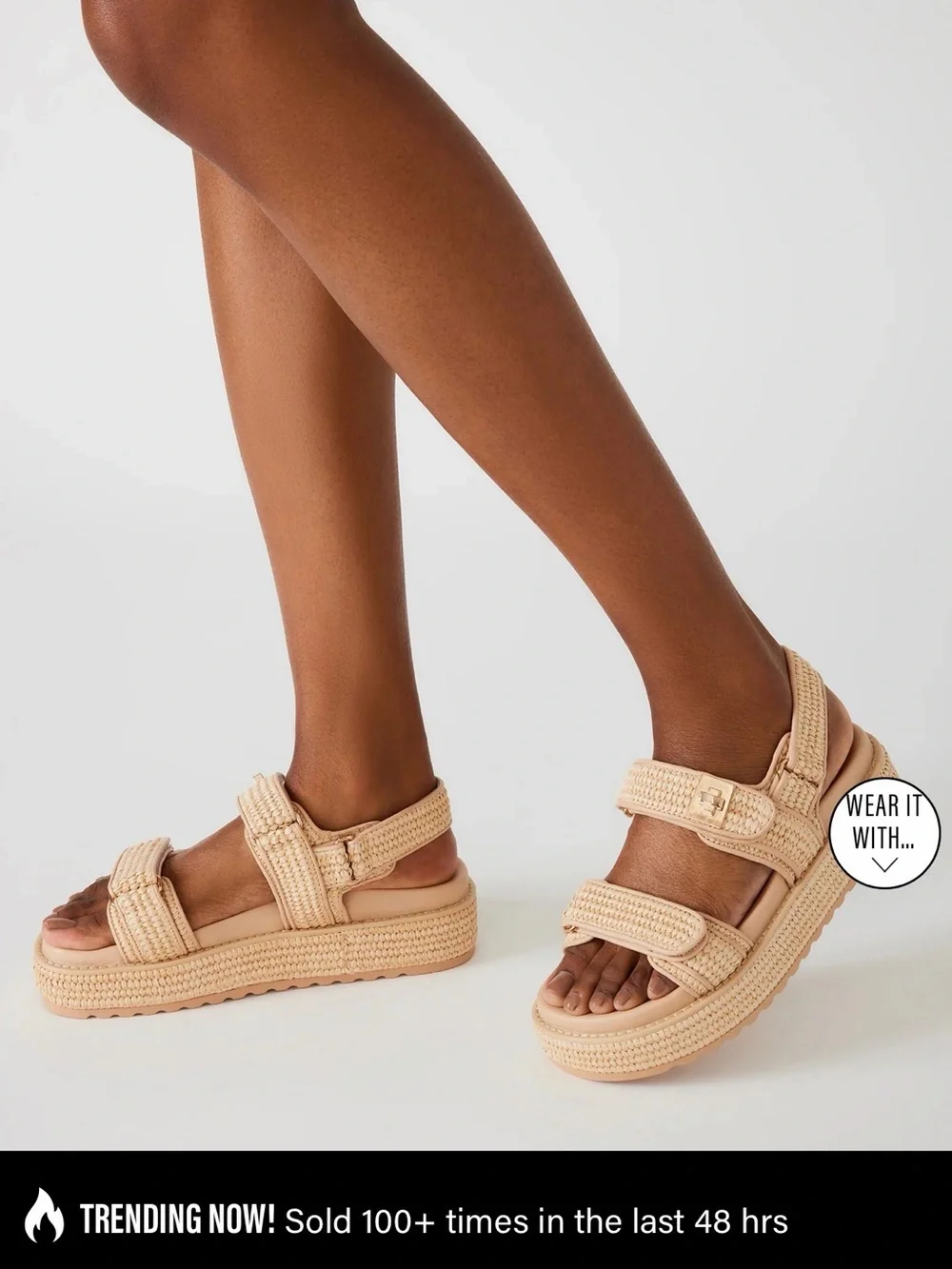 BIGMONA NATURAL RAFFIA Platform Shoes